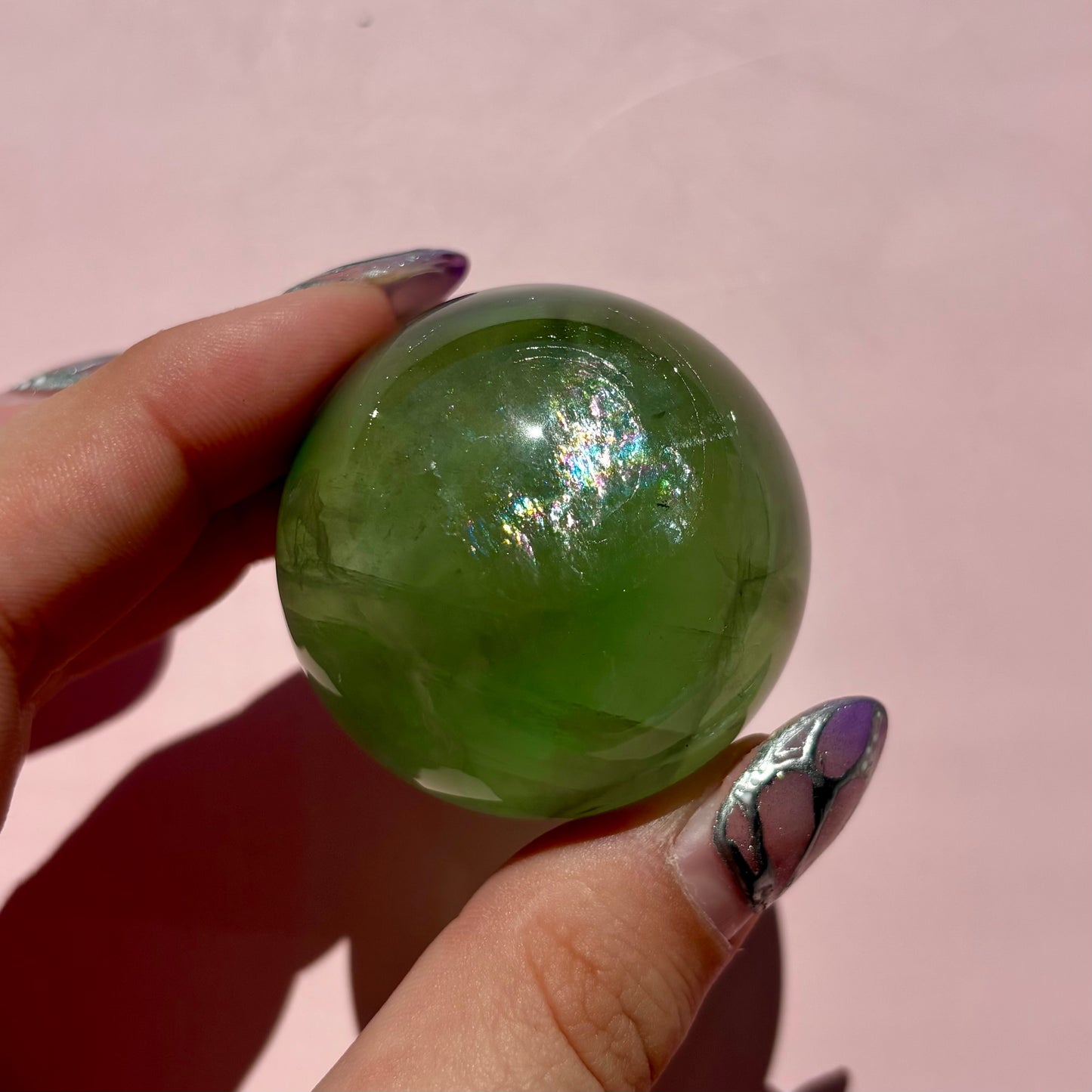 GEMMY GREEN FLUORITE SPHERES