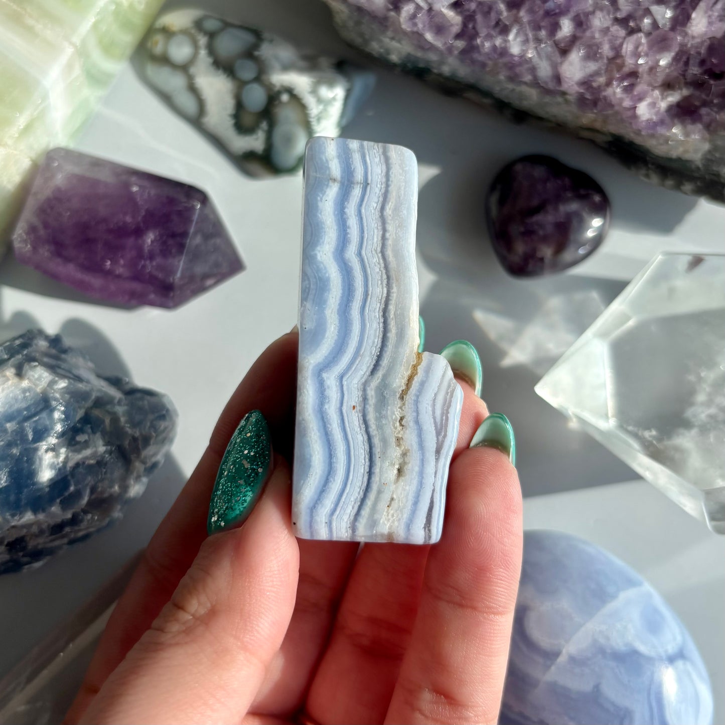 BLUE LACE AGATE FREEFORM