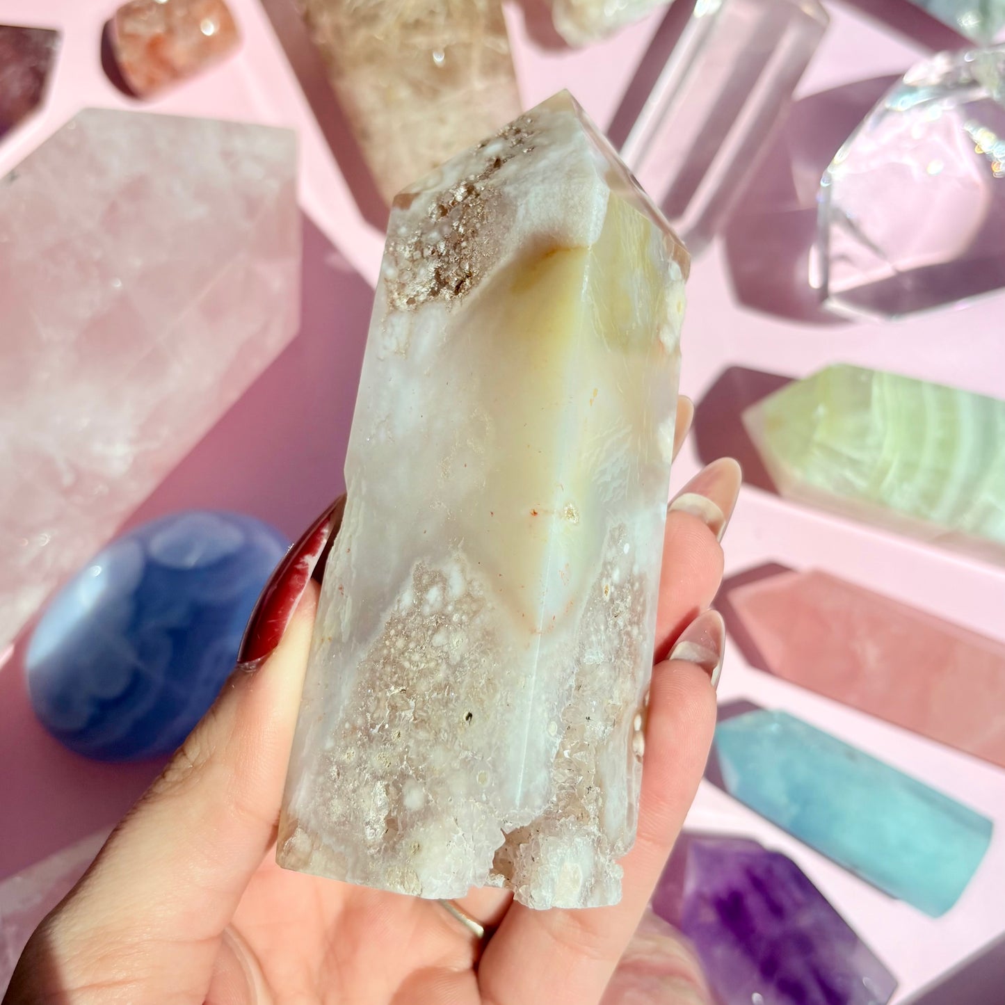FLOWER AGATE TOWERS