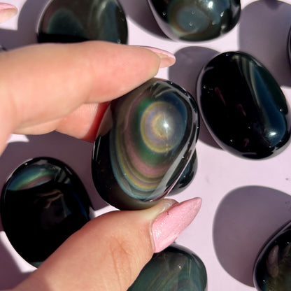 RAINBOW OBSIDIAN MINI PALMSTONES