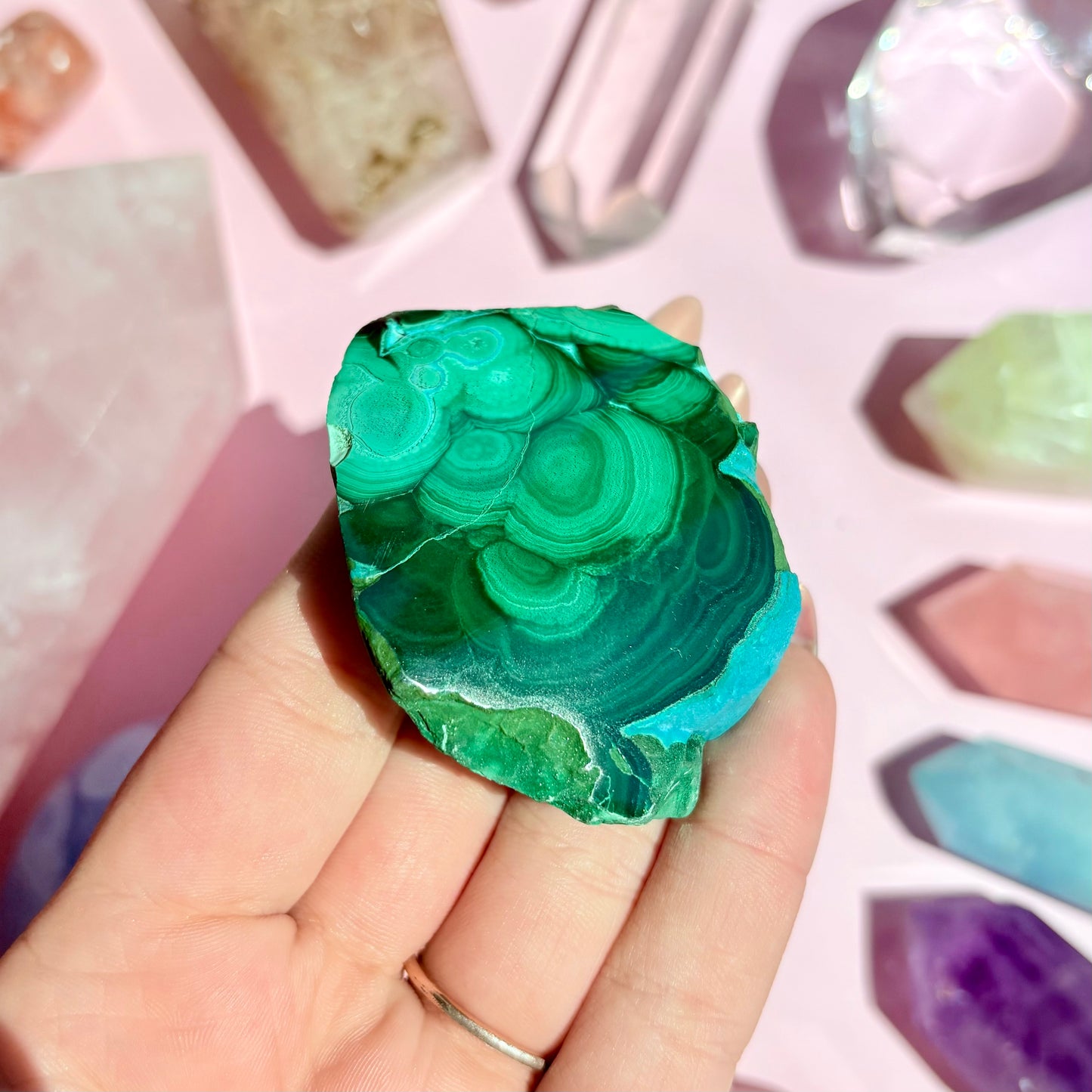 CHRYSOCOLLA/MALACHITE FREEFORMS
