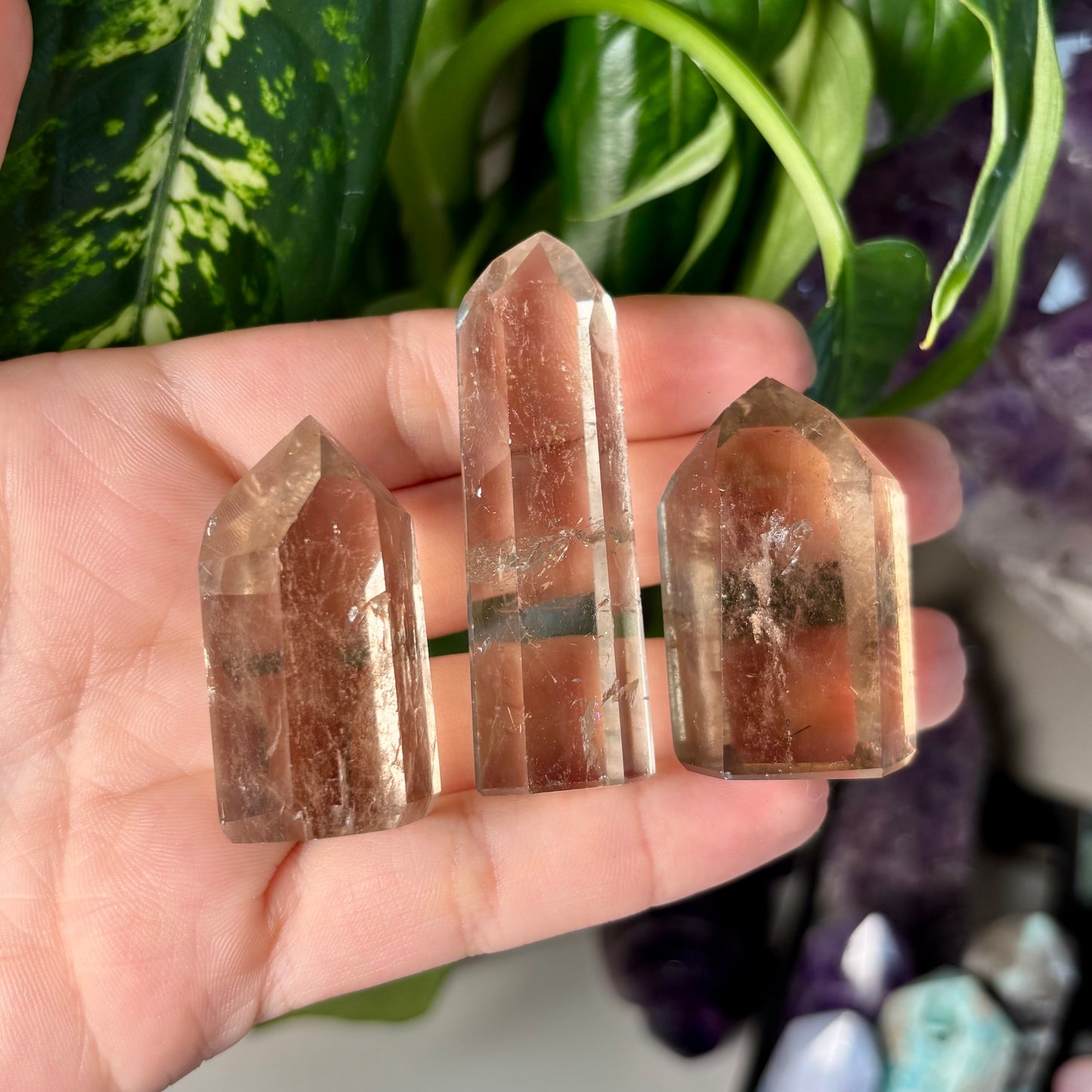 SMOKY QUARTZ TOWERS