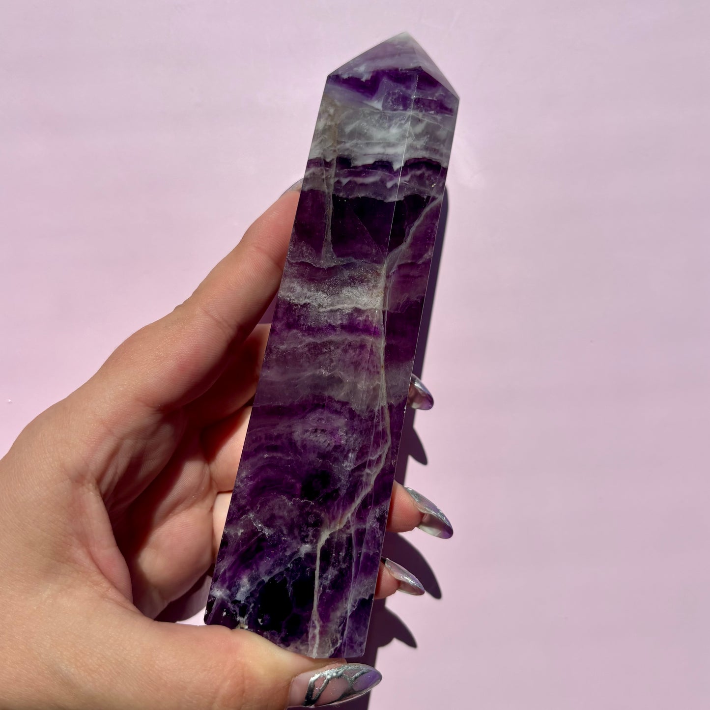 LARGE PURPLE FLUORITE TOWERS