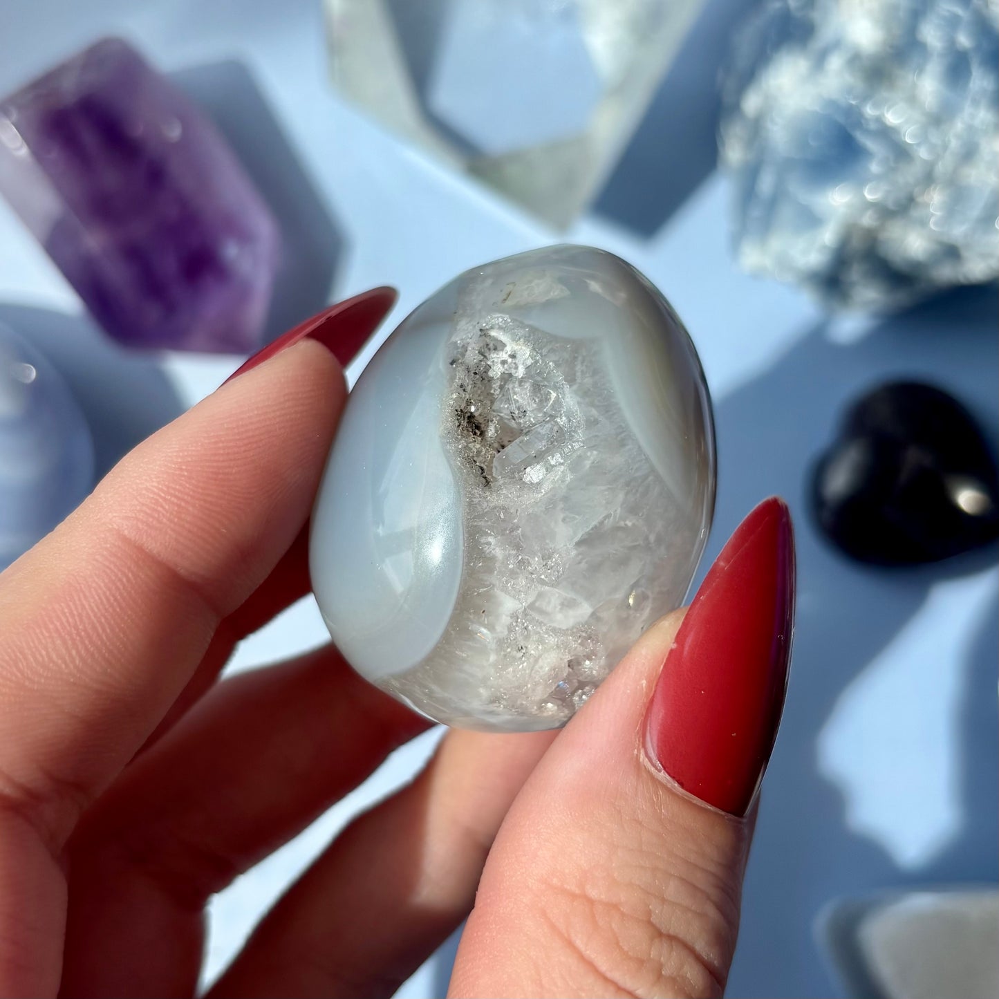 AGATE DRUZY EGGS