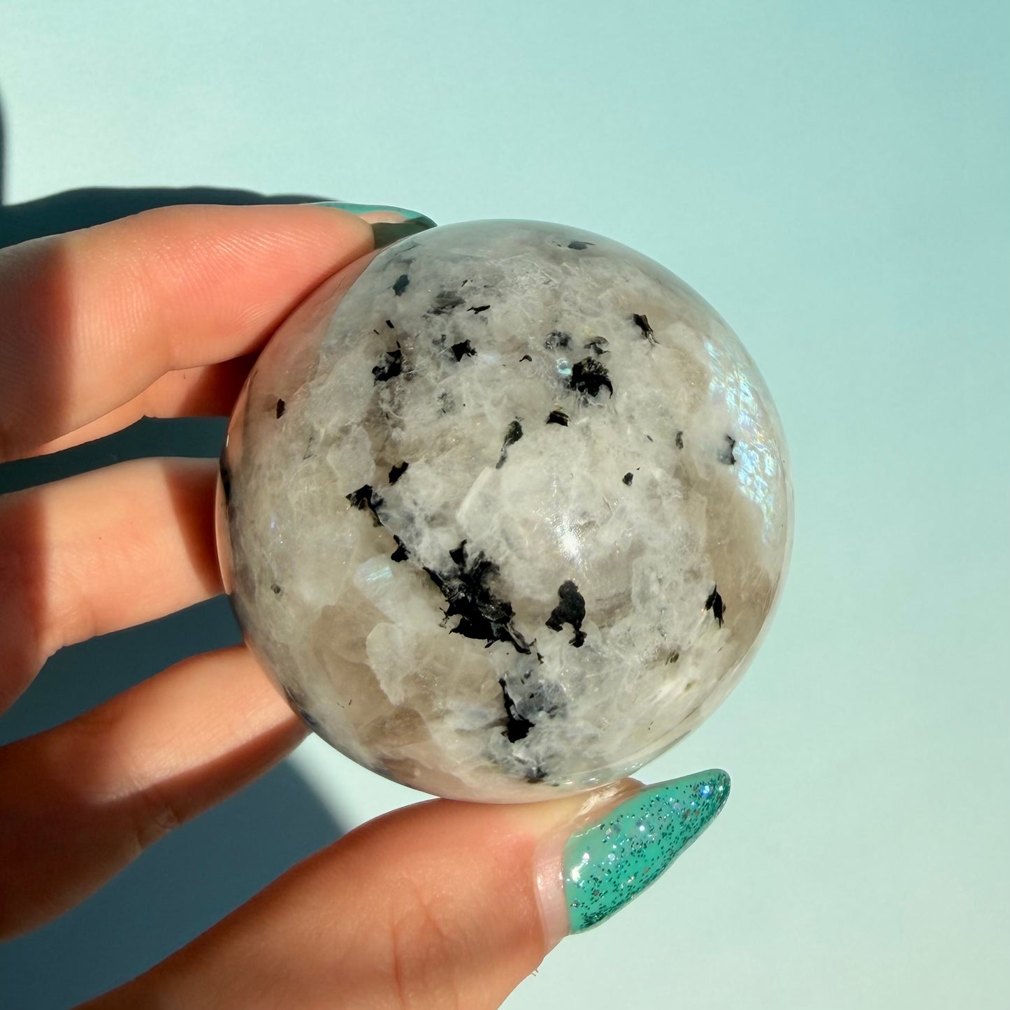 RAINBOW MOONSTONE SPHERES