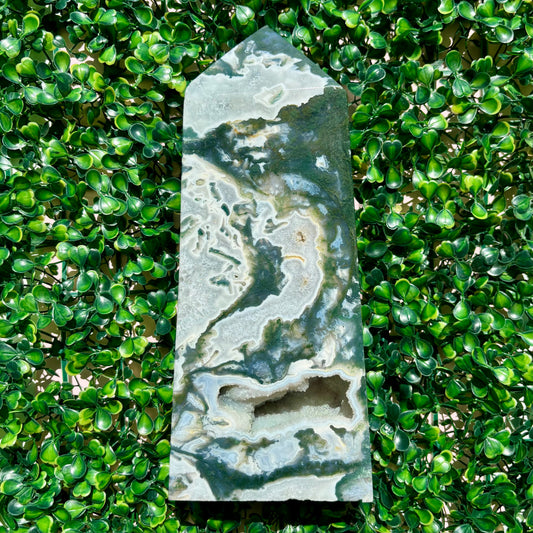 XL MOSS AGATE TOWER - 280