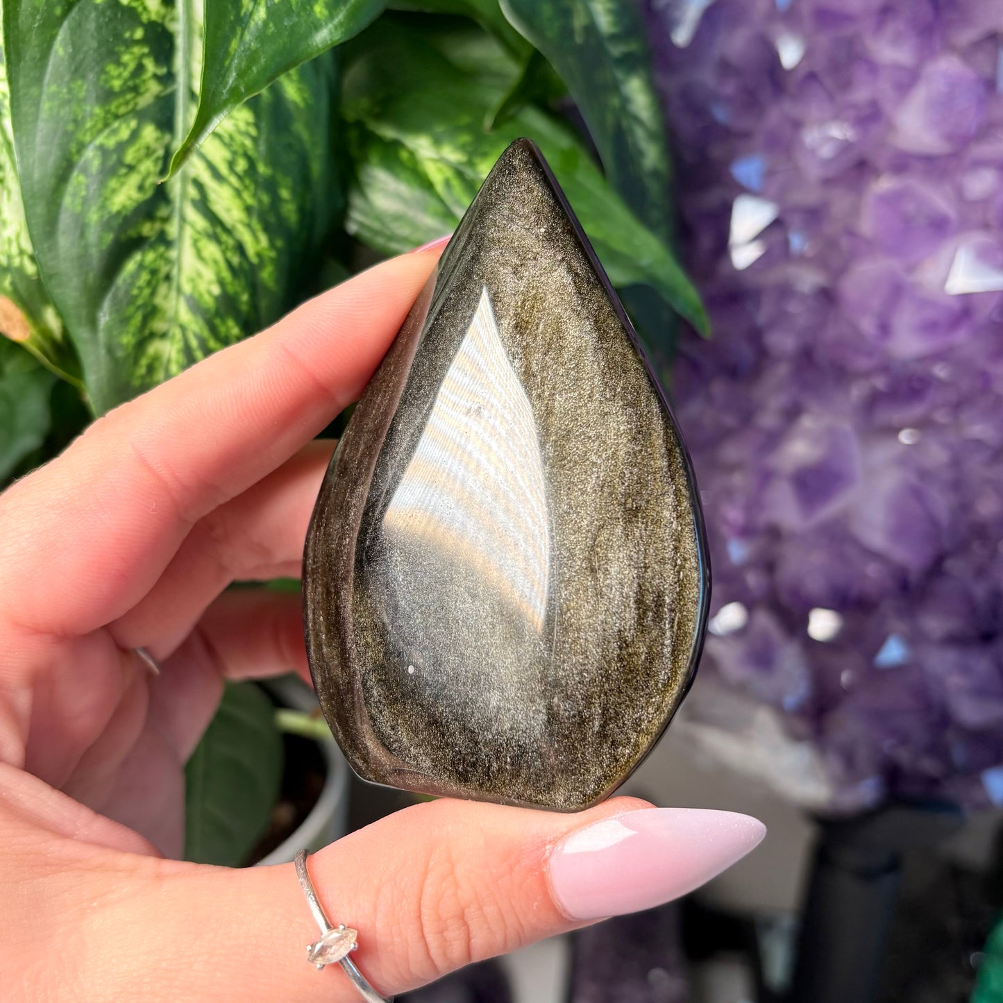 GOLD SHEEN OBSIDIAN FREEFORM