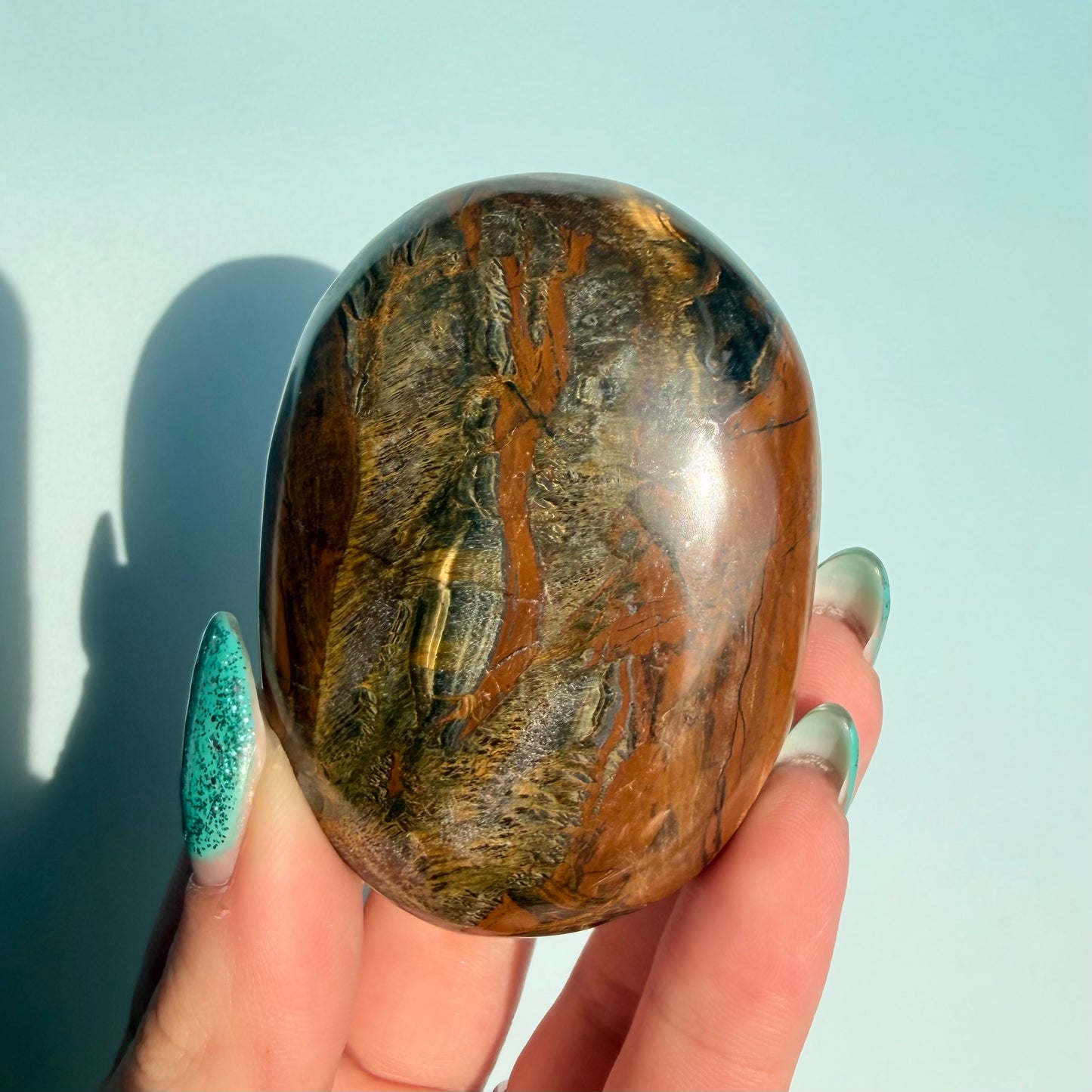 TIGERS EYE PALMSTONE