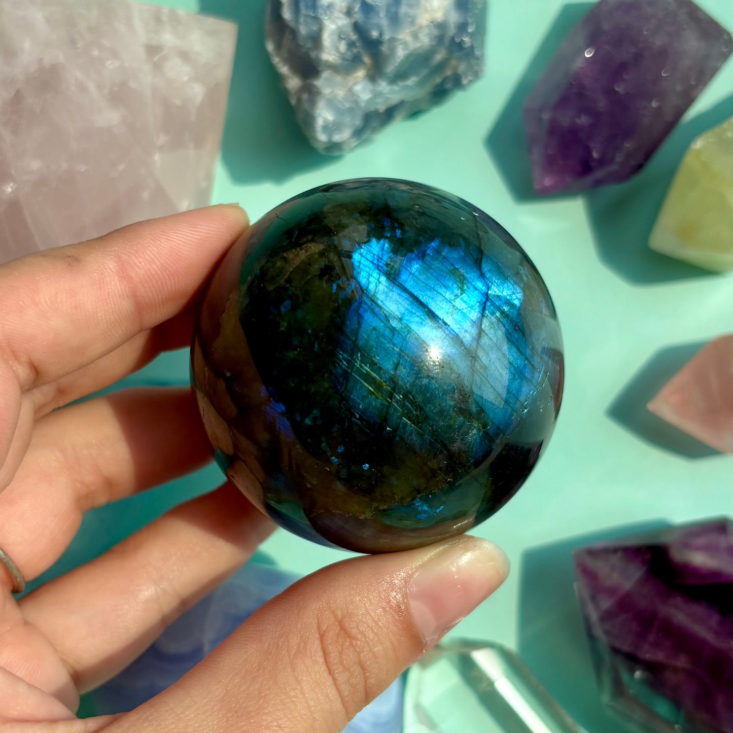 LABRADORITE SPHERES