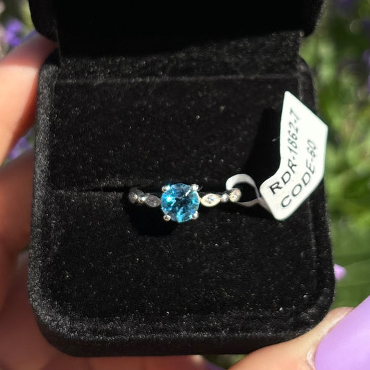 SWISS BLUE TOPAZ RING