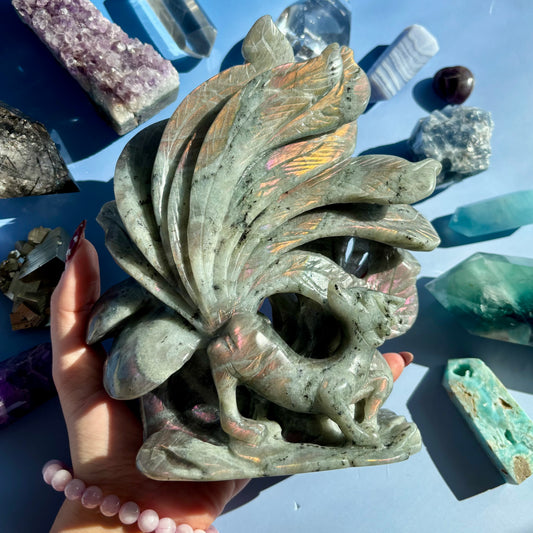 LABRADORITE 9 TAIL FOX - 333A