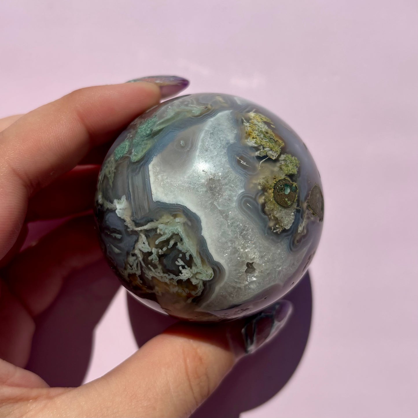 MOSS AGATE SPHERES