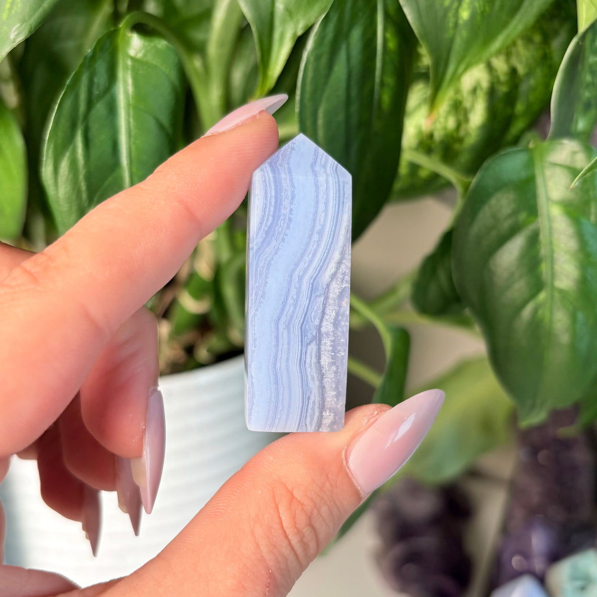 BLUE LACE AGATE TOWERS