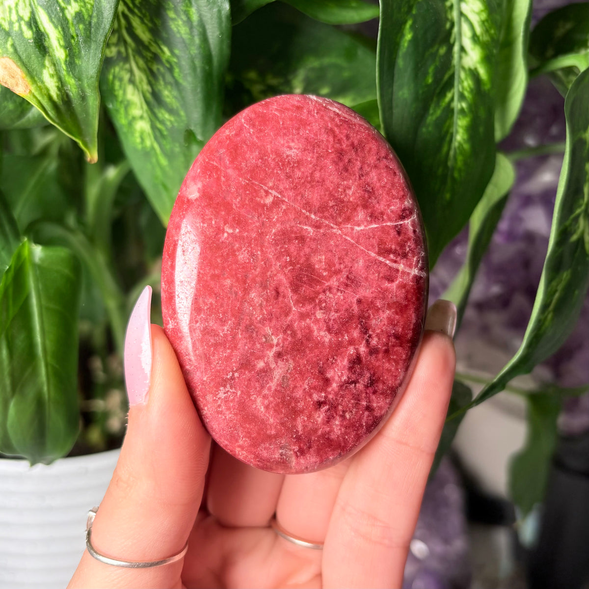 THULITE PALMSTONE
