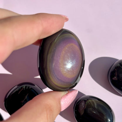 RAINBOW OBSIDIAN MINI PALMSTONES