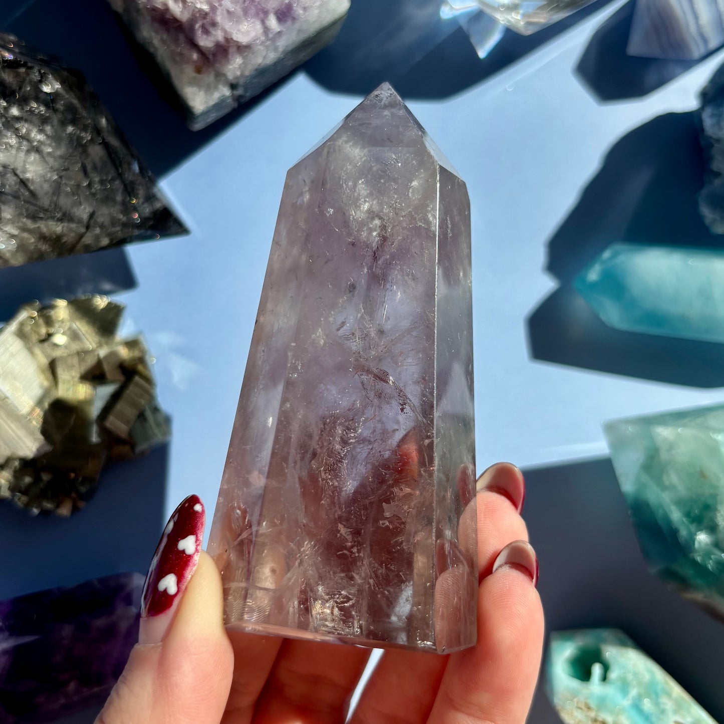 FINGERPRINT AMETHYST TOWER