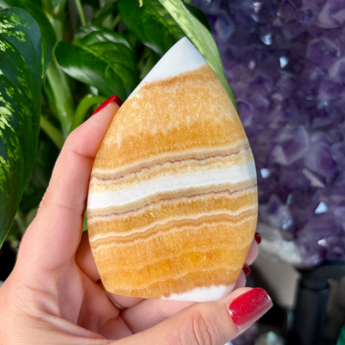 ORANGE CALCITE FREEFORMS