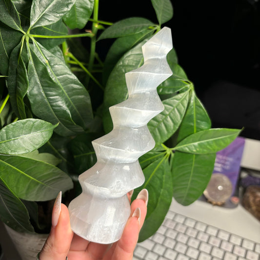 SELENITE SPIRAL TOWER