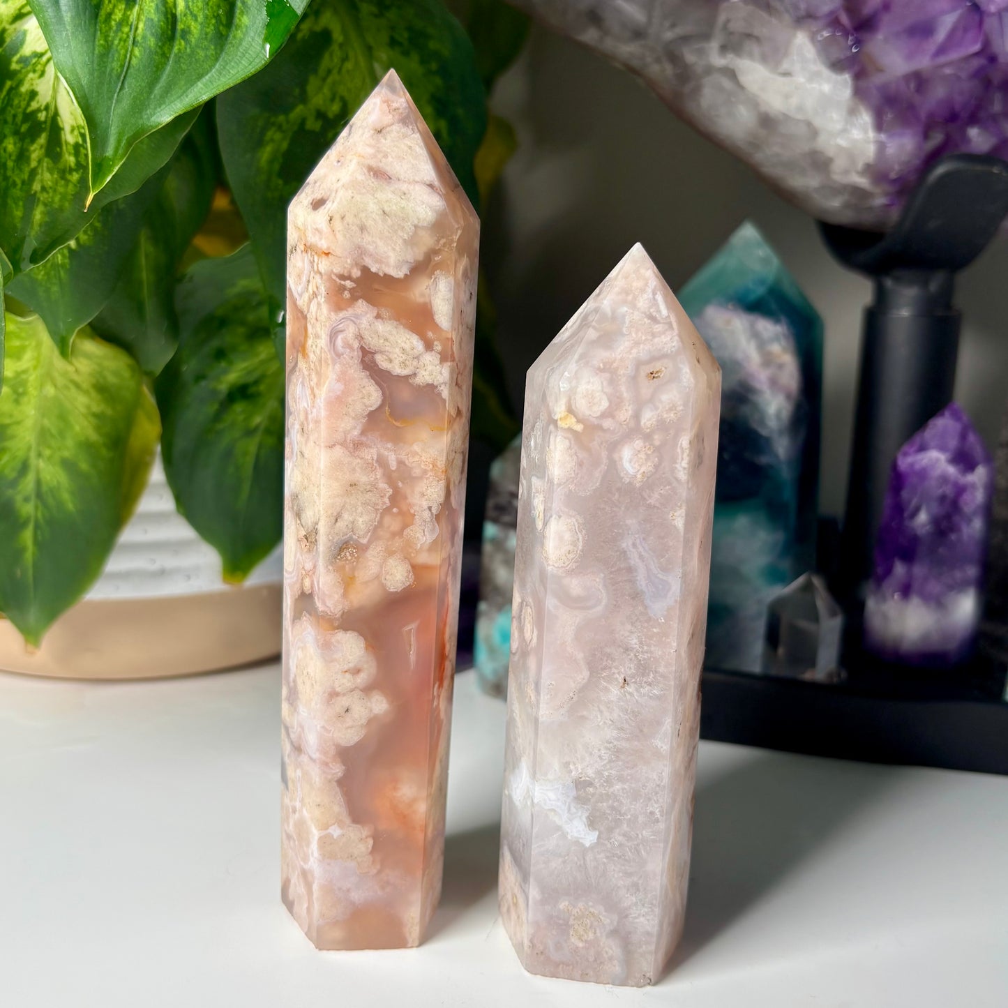 FLOWER AGATE TOWERS