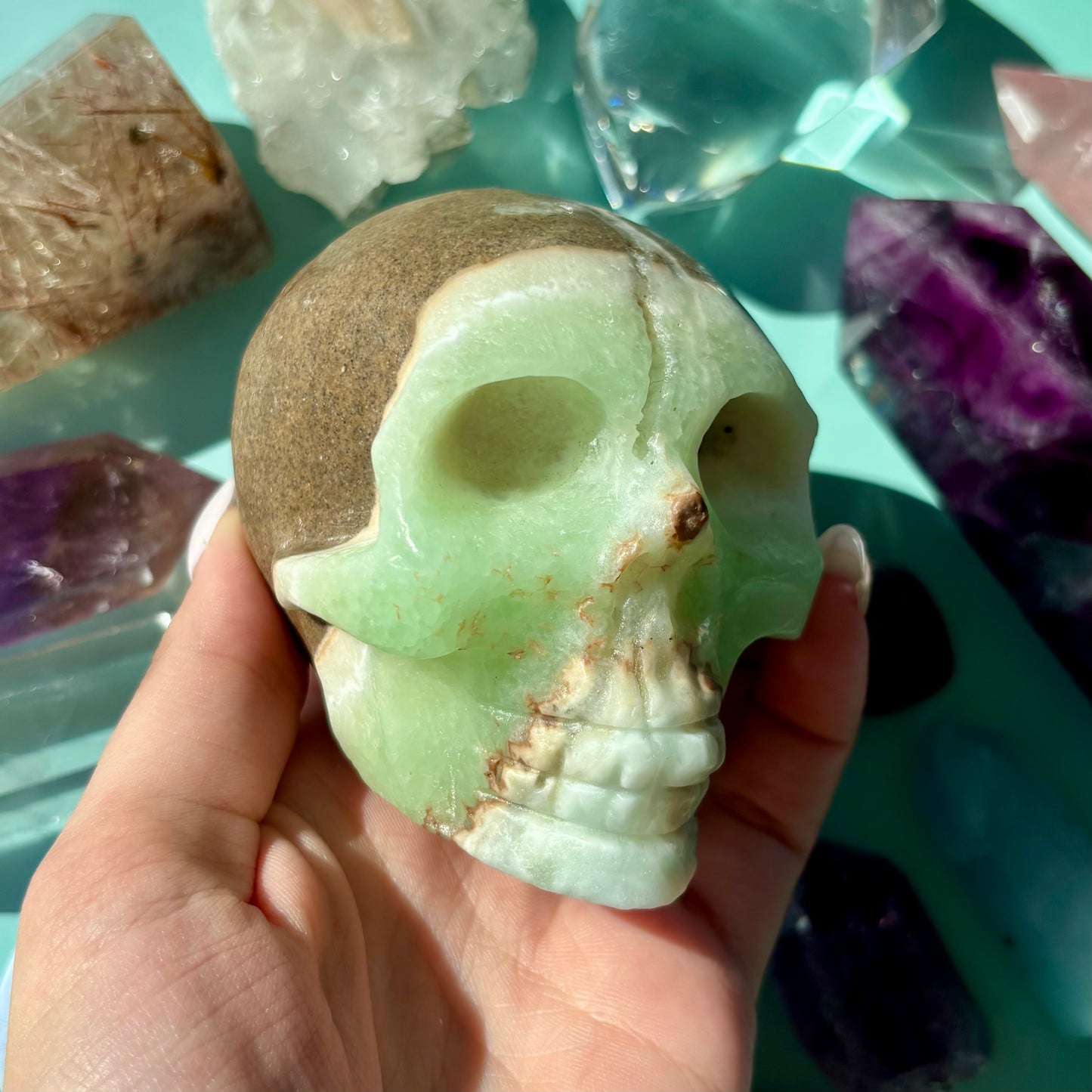 CARIBBEAN CALCITE SKULLS