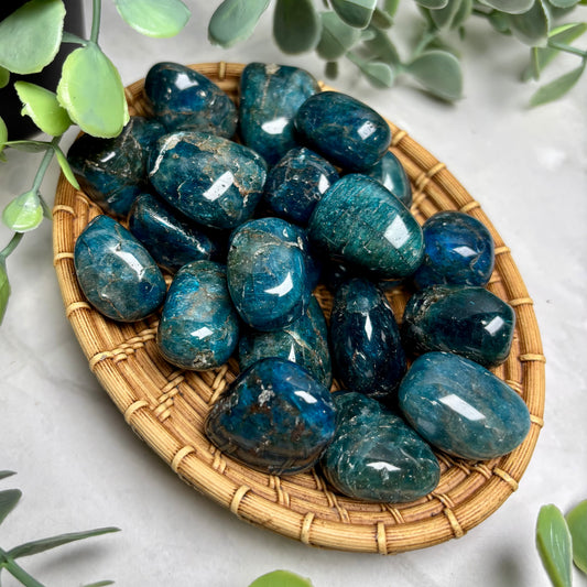 BLUE APATITE TUMBLE