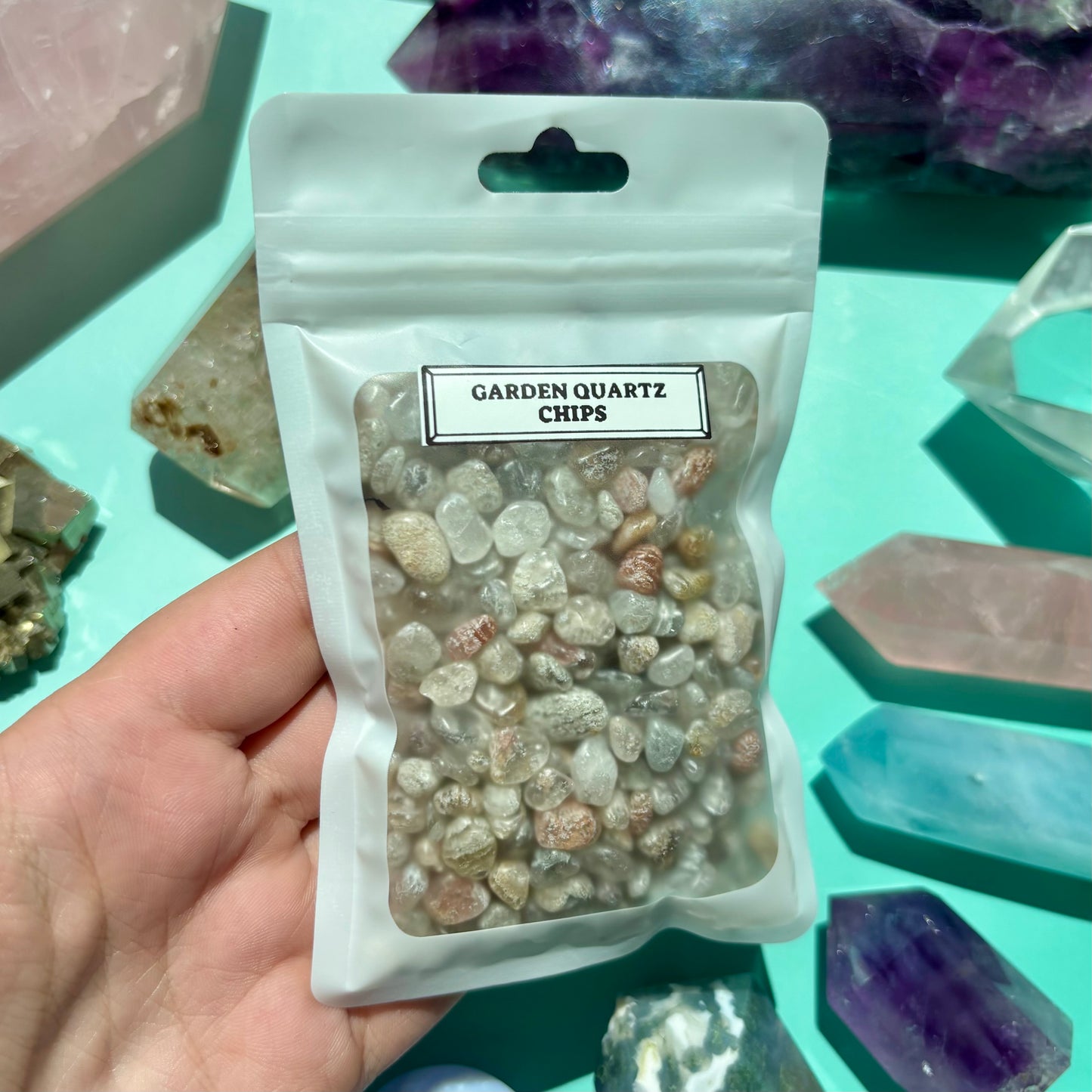 GARDEN QUARTZ CHIPS - (100g)