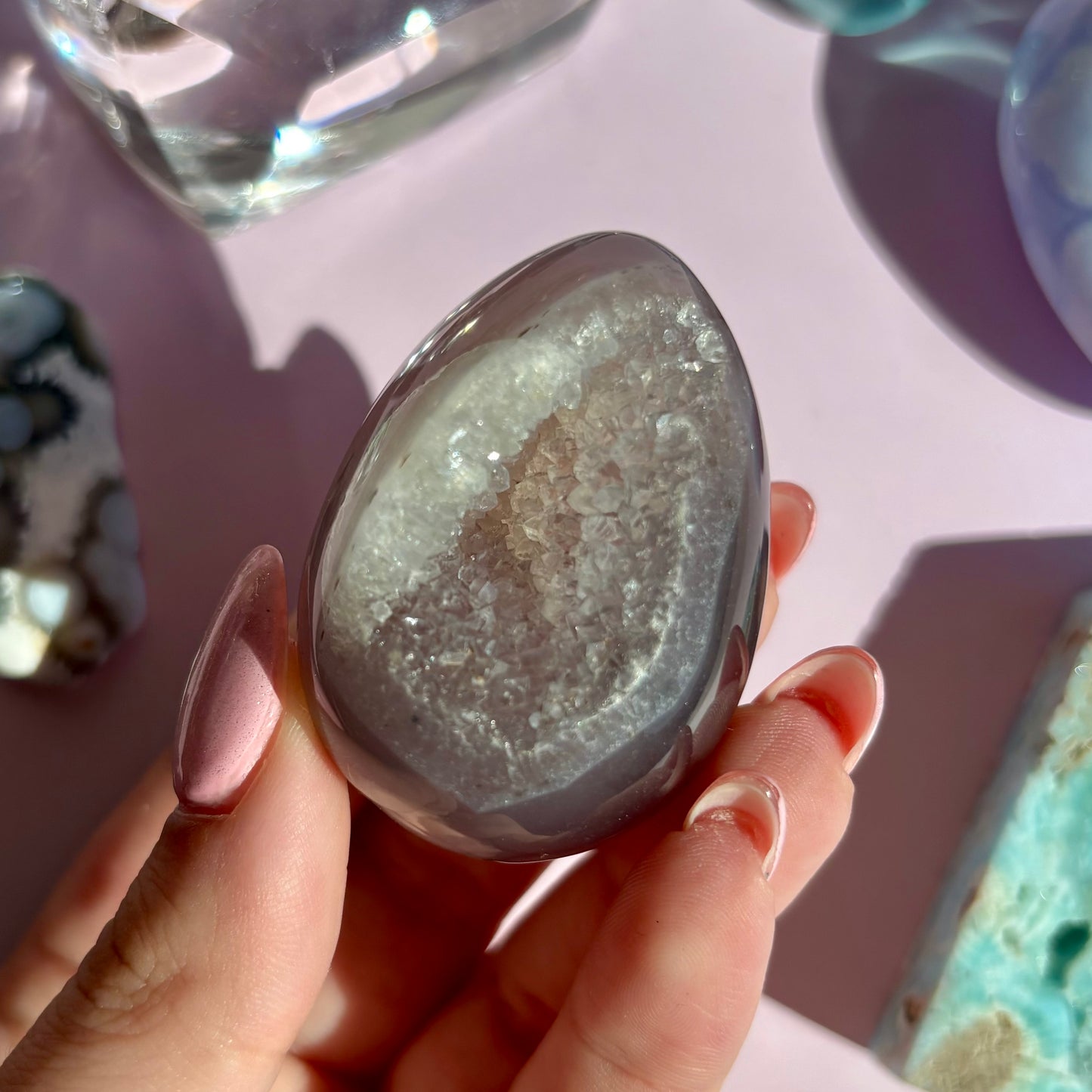 AGATE DRUZY EGGS