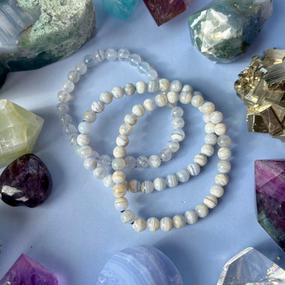 BLUE LACE AGATE BRACELET