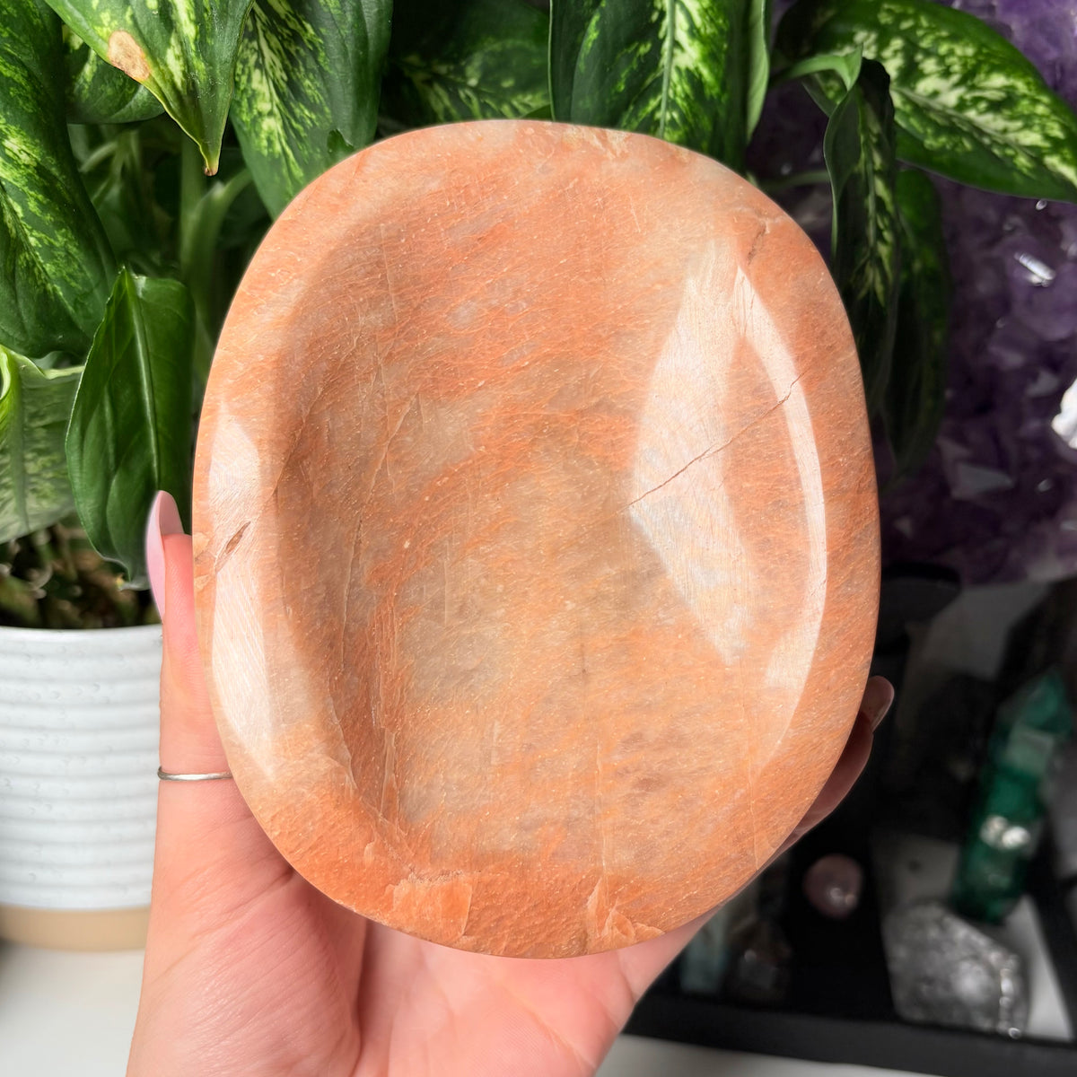 PEACH MOONSTONE BOWLS