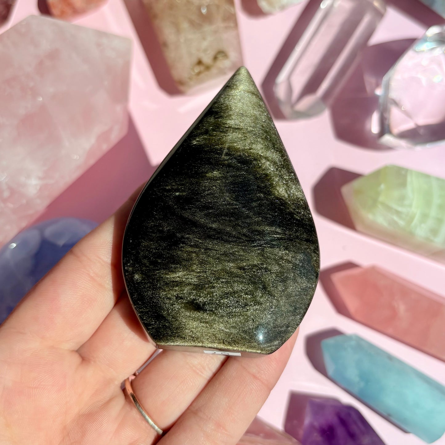 GOLD SHEEN OBSIDIAN FREEFORM