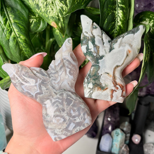 MOSS AGATE MERMAID TAIL - 44