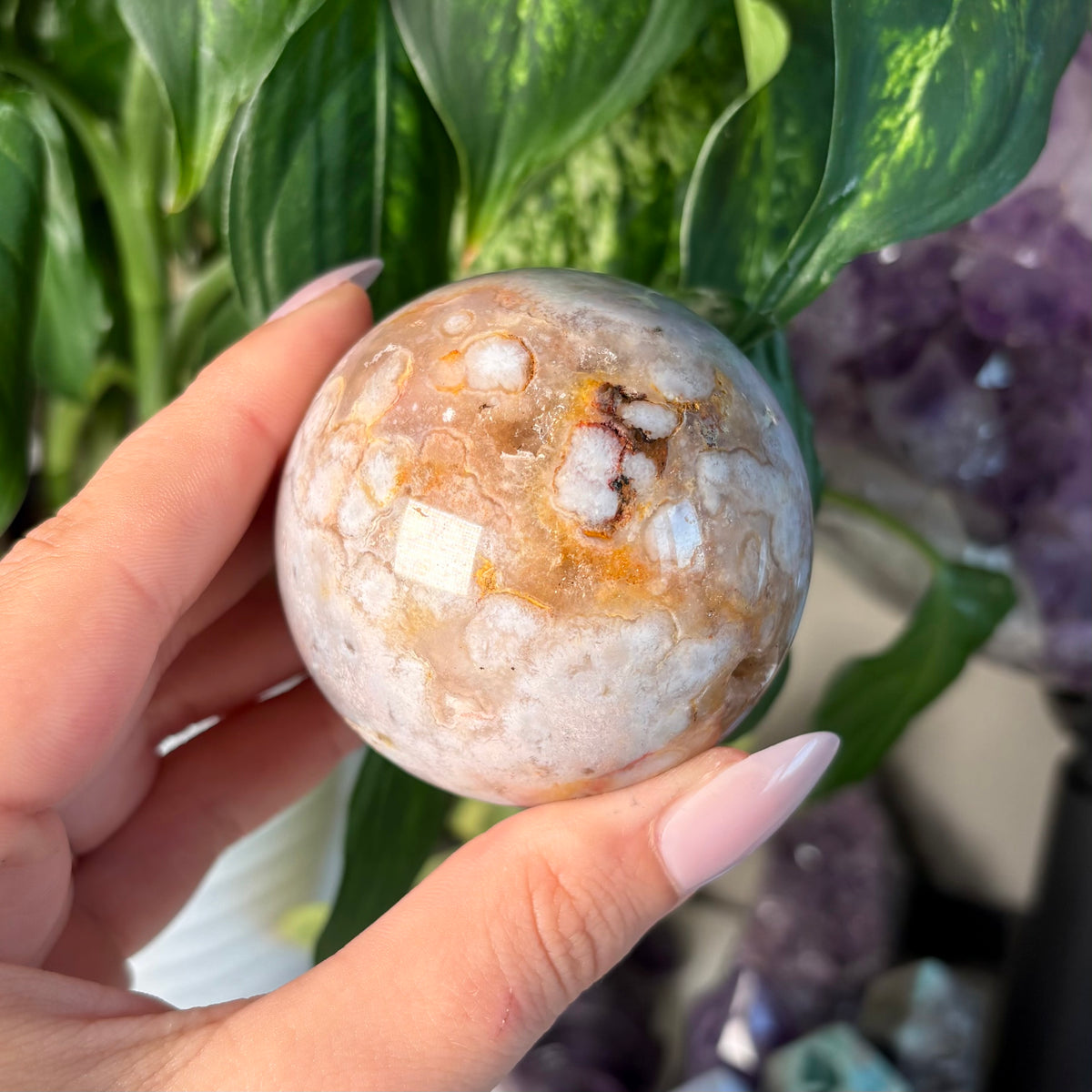 FLOWER AGATE SPHERES