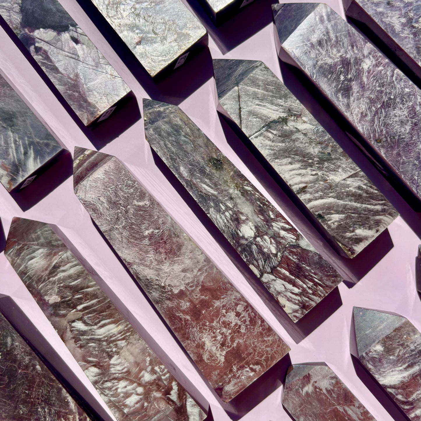 PURPLE MICA/LEPIDOLITE TOWERS