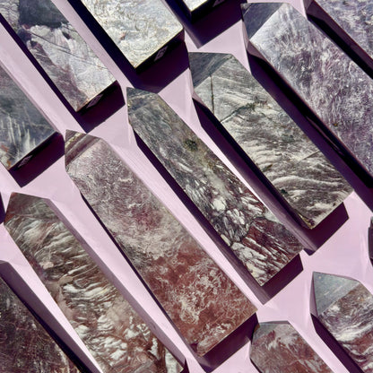 PURPLE MICA/LEPIDOLITE TOWERS