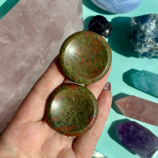 UNAKITE WORRYSTONE - ROUND