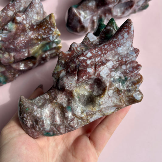 OCEAN JASPER DRAGON HEAD