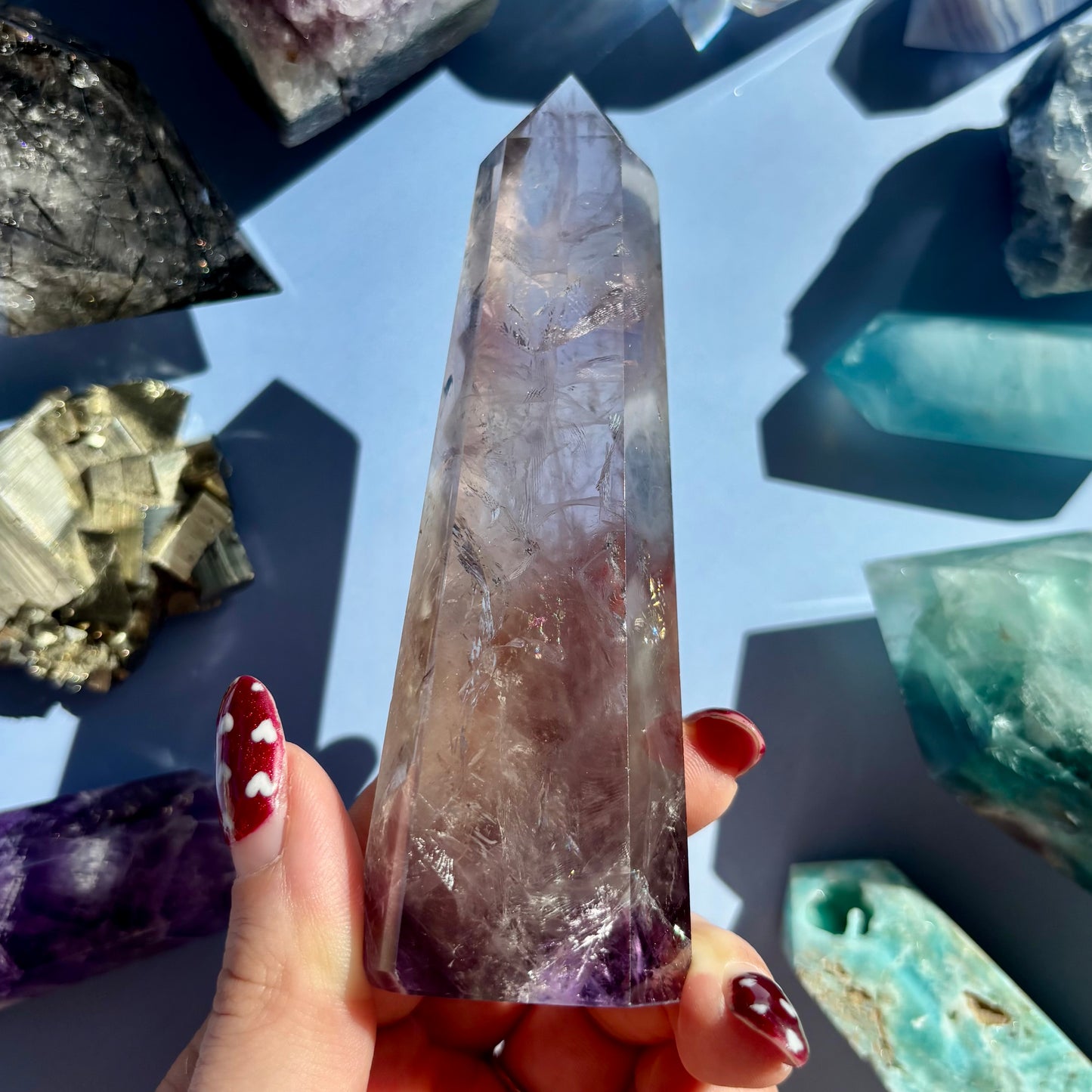 FINGERPRINT AMETHYST TOWER