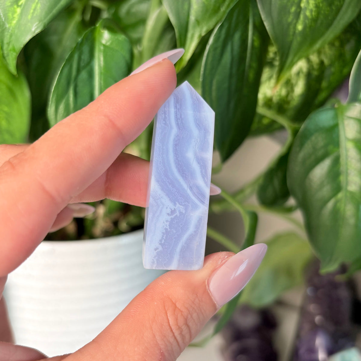 BLUE LACE AGATE TOWERS