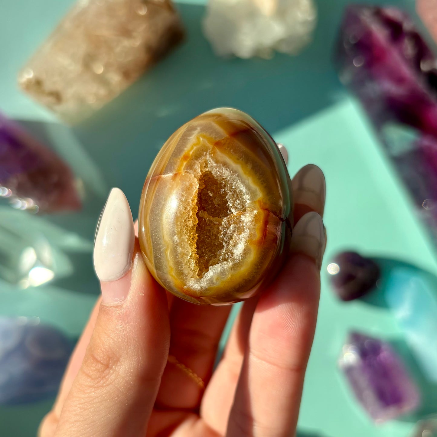 AGATE DRUZY EGGS