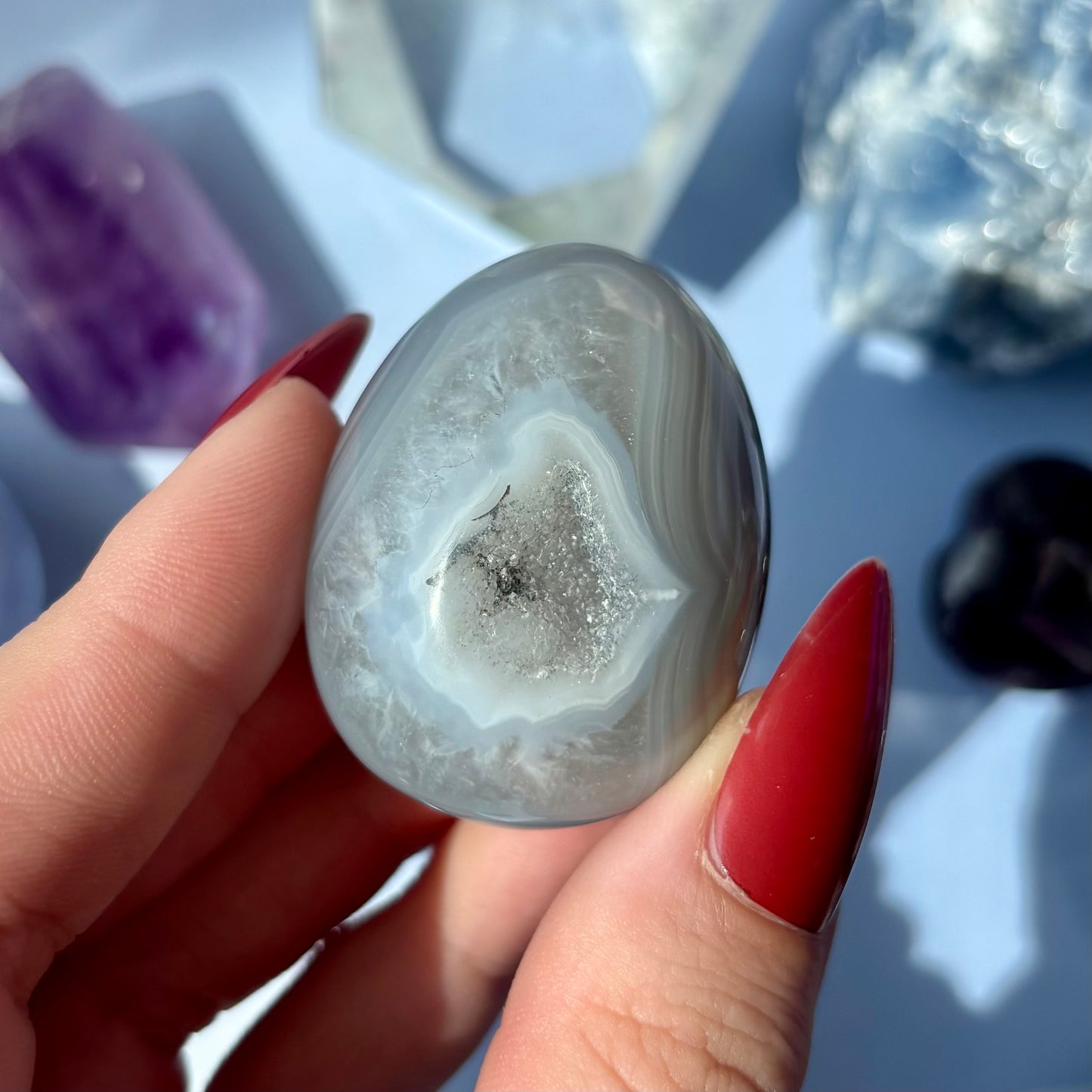 AGATE DRUZY EGGS