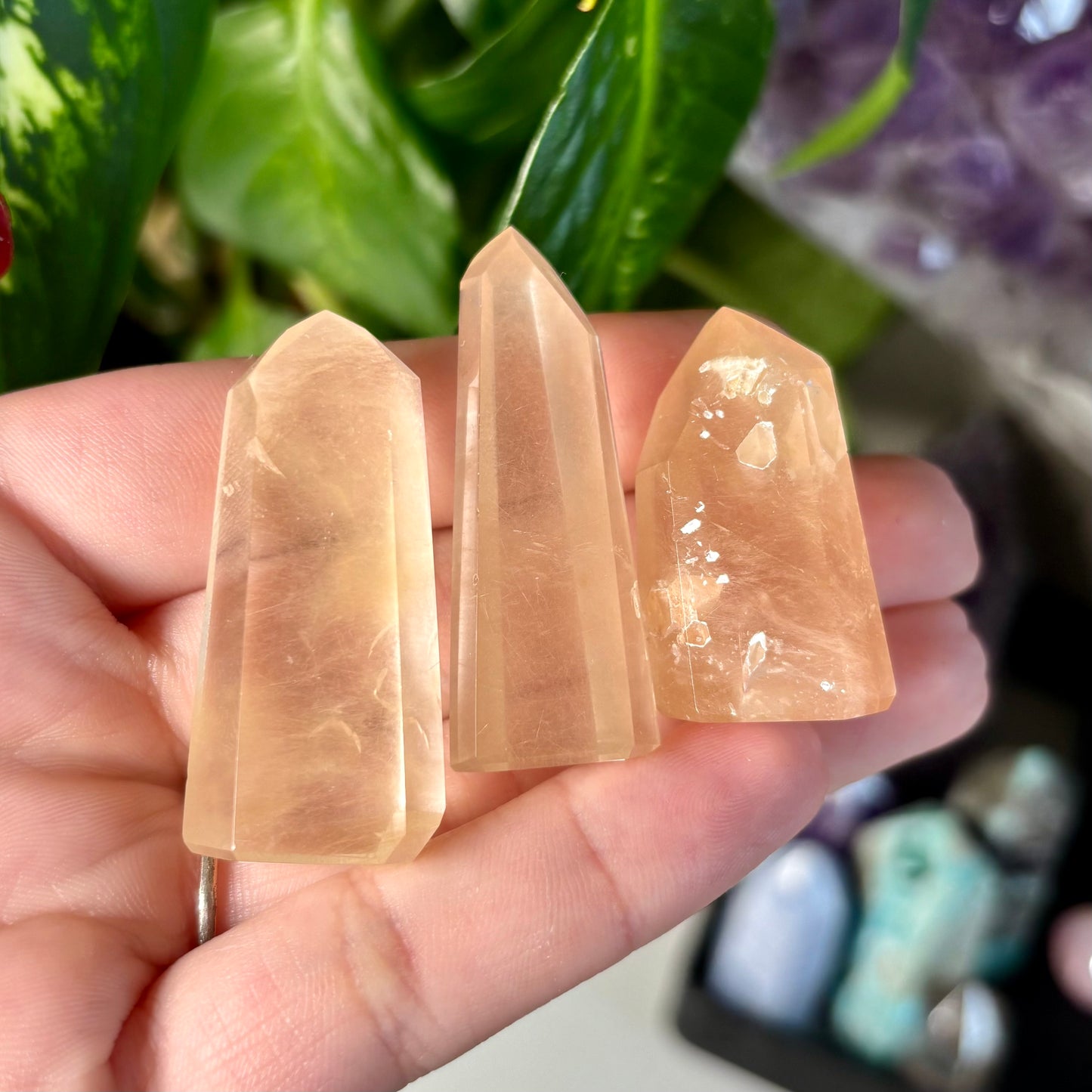 AMPHIBOLE QUARTZ TOWERS