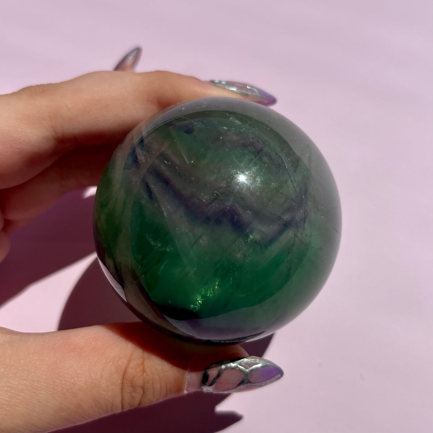BLUE FLUORITE SPHERES