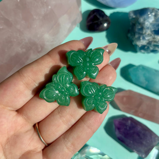 GREEN AVENTURINE BUTTERFLY - MINI