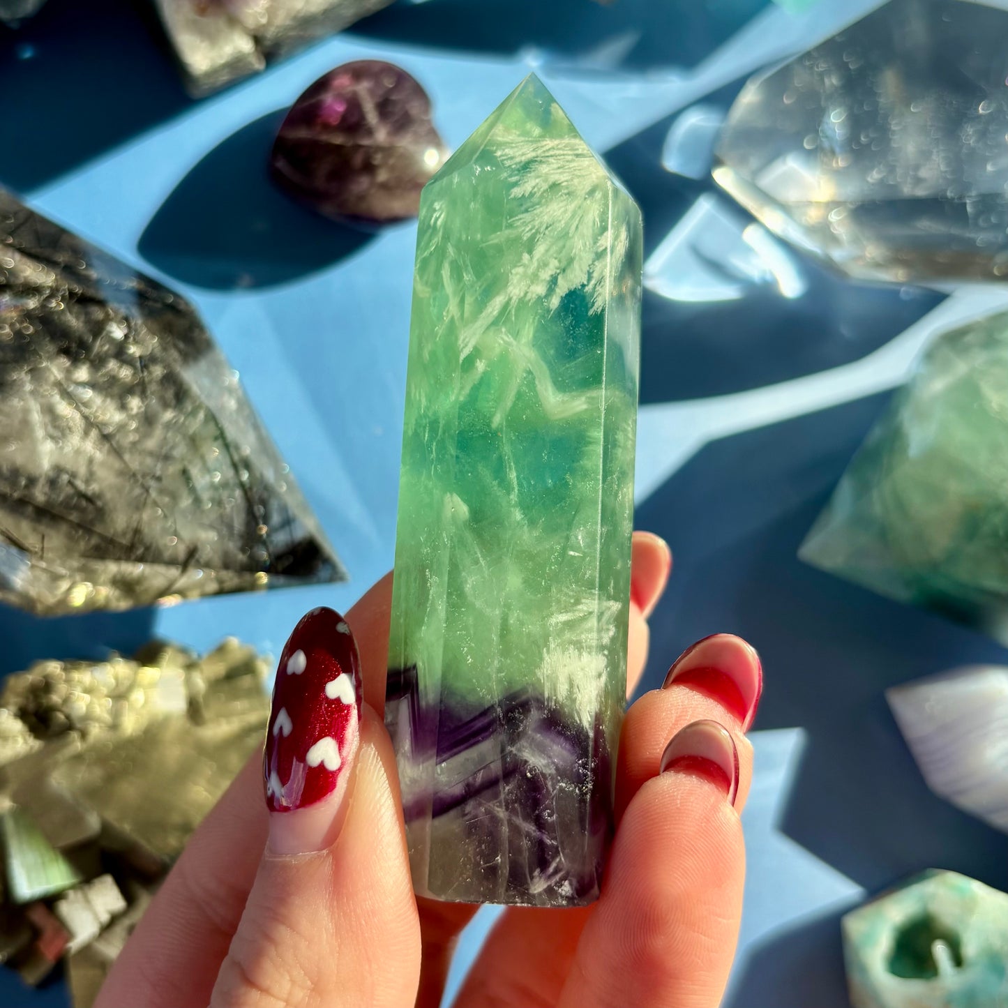 FEATHER FLUORITE TOWERS