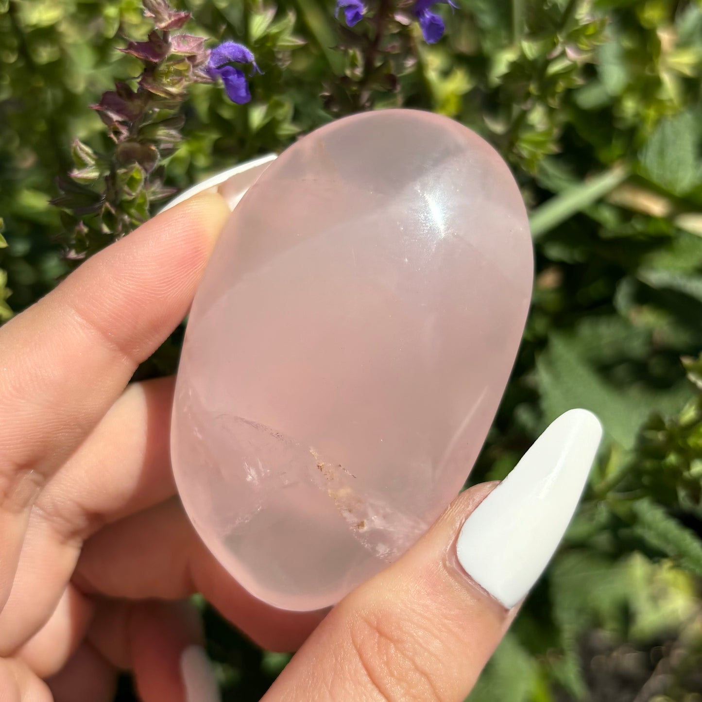 ROSE QUARTZ PALMSTONE