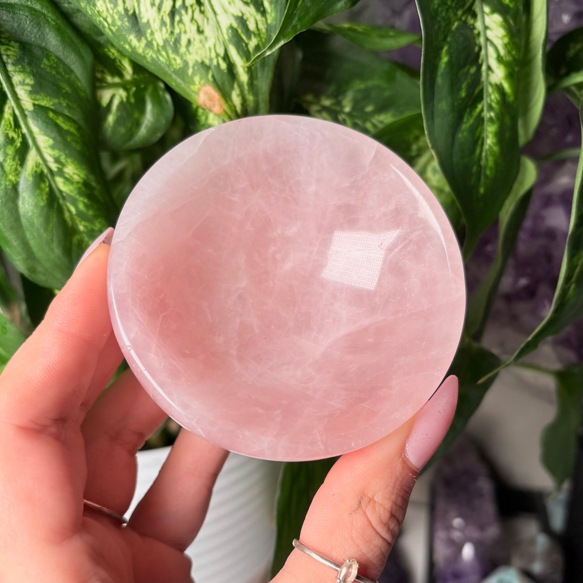 ROSE QUARTZ BOWL