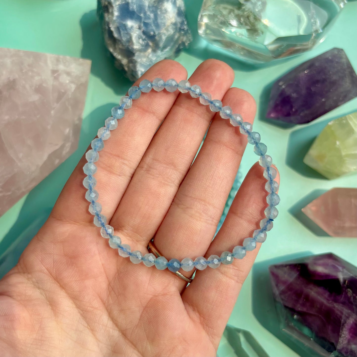 AQUAMARINE BRACELET - FACETED
