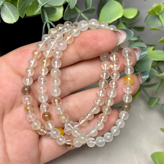 WHITE TOPAZ BRACELET (6MM)