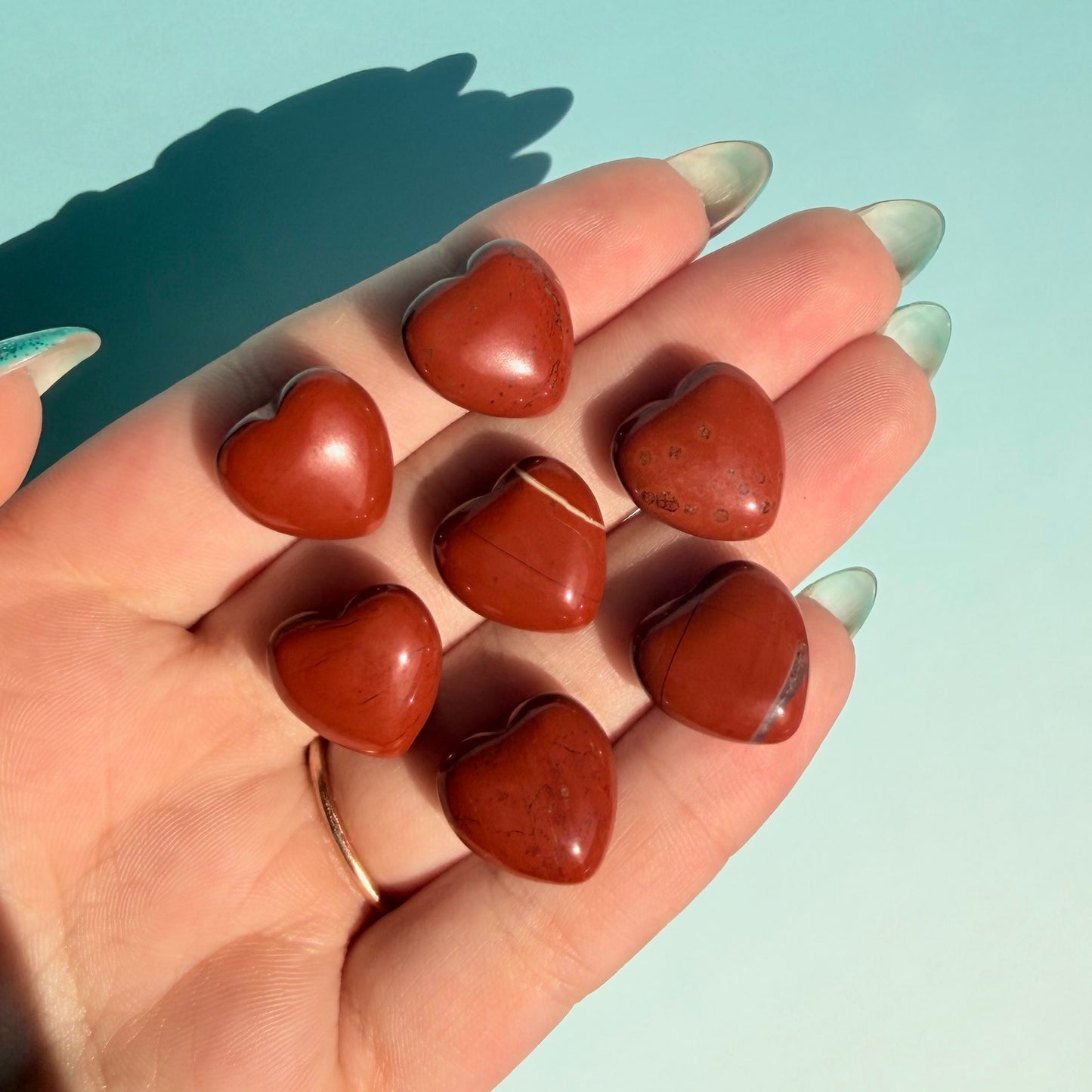 RED JASPER HEART - MINI