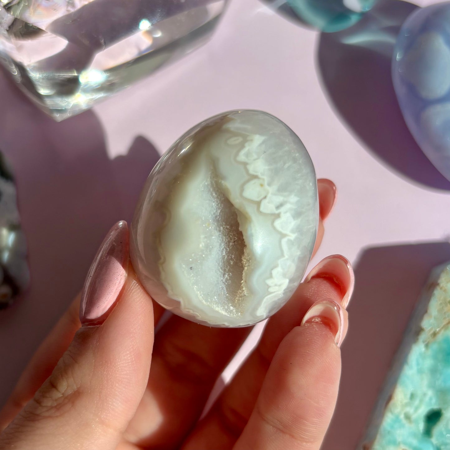 AGATE DRUZY EGGS